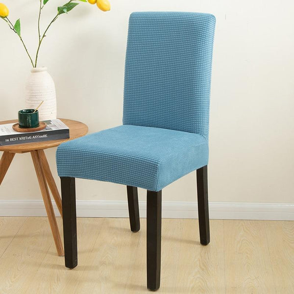 ﻿SHinE Kitchen Chair Covers - Light Blue-Corn Kernels - Pack of 4 - Happee Shoppee