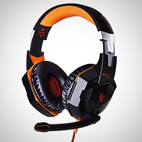 ﻿Gaming Headset - Orange - - Happee Shoppee