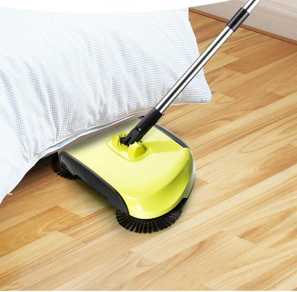 ﻿SPIN Home Sweeper Broom - Light Yellow - - Happee Shoppee