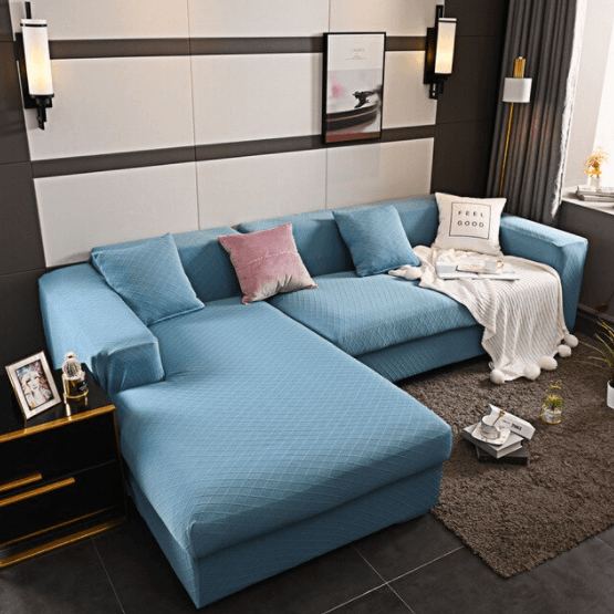 ﻿GoodFIT Sofa Cover - Single Seater - Light Blue - Happee Shoppee