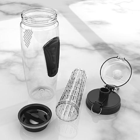 ﻿TransHO Infused Water Bottle - Black - - Happee Shoppee