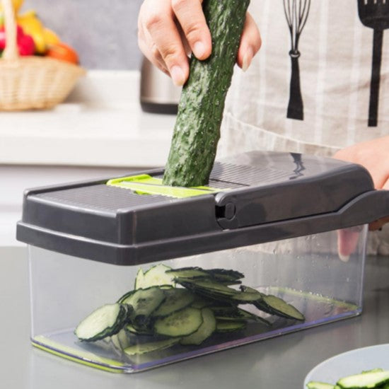 ﻿FiNE Vegetable Chopper - Grey - - Happee Shoppee
