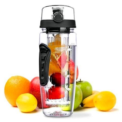 ﻿TransHO Infused Water Bottle - Black - - Happee Shoppee