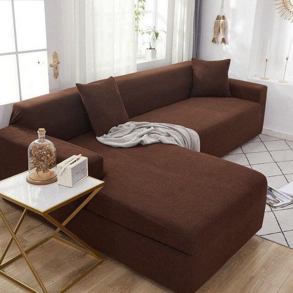 ﻿GoodFIT Sofa Cover - Single Seater - Burgundy-Fleece - Happee Shoppee