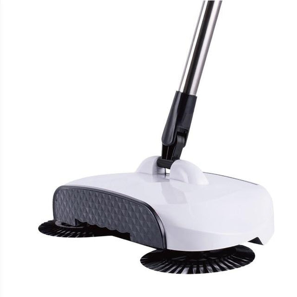 ﻿SPIN Home Sweeper Broom - White - - Happee Shoppee