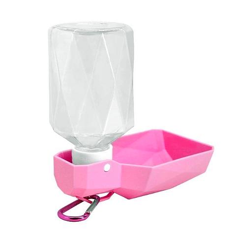 ﻿Dog Water Bottle - Pink - 250ml - Happee Shoppee
